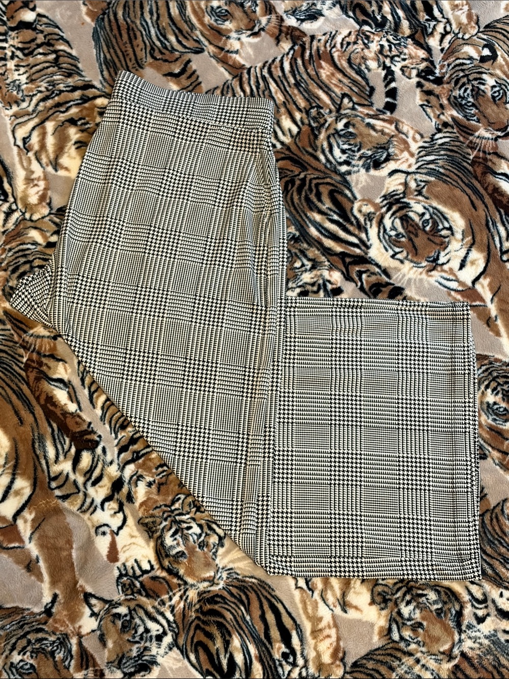 👖Susan Graver Regular Printed Liquid Knit Pull-On Culotte Pants ~ Black & White